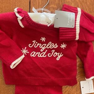 Tahari Red and White Kids Matching Set